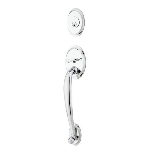 Bright Chrome Handleset 4400OTUS26, EMTEK, Mfr# 4400OTUS26